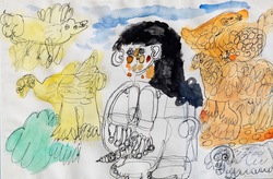 Dwight Mackintosh, Untitled, ink and watercolor on paper, 1980's