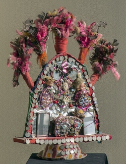 Corpus Christi celebration headdress, Ecuador, ca. 1960