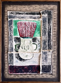 Untitled 12, mixed media on canvas, 2004 , 31.5x23.5"