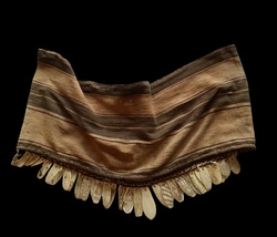 Baby Sling, Peruvian Amazon, natural fiber and carved bone fragments
