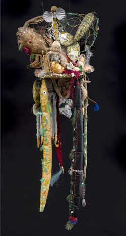 Headdress of Carnival Costume: discarded/recycled objects