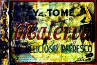 “Y Tome...Materva”, mixed media on metal, 12x15.7", 2016