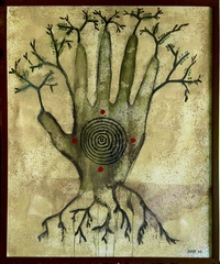 Arbol de la Vida, mixed media on canvas, 2005