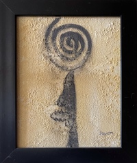 Untitled (Spiral) mixed media on canvas, 2006